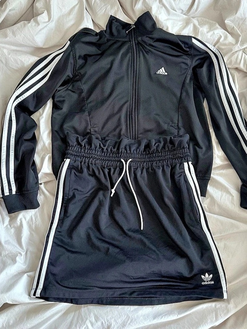 adidas trackset. jacket and skirt